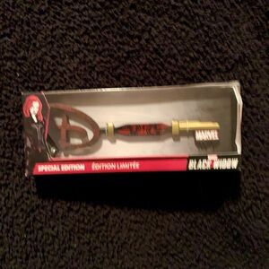 Marvel Black Widow Limited Edition Key with Red and Gold